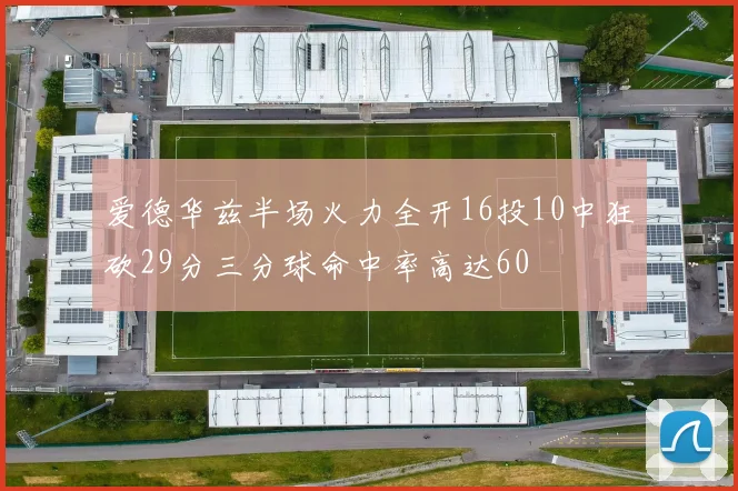 爱德华兹半场火力全开16投10中狂砍29分三分球命中率高达60